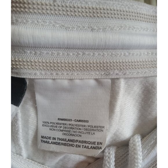 Nike Dri-Fit White Black Running Training Gym Shorts Athletic Women’s Size L - Picture 6 of 7
